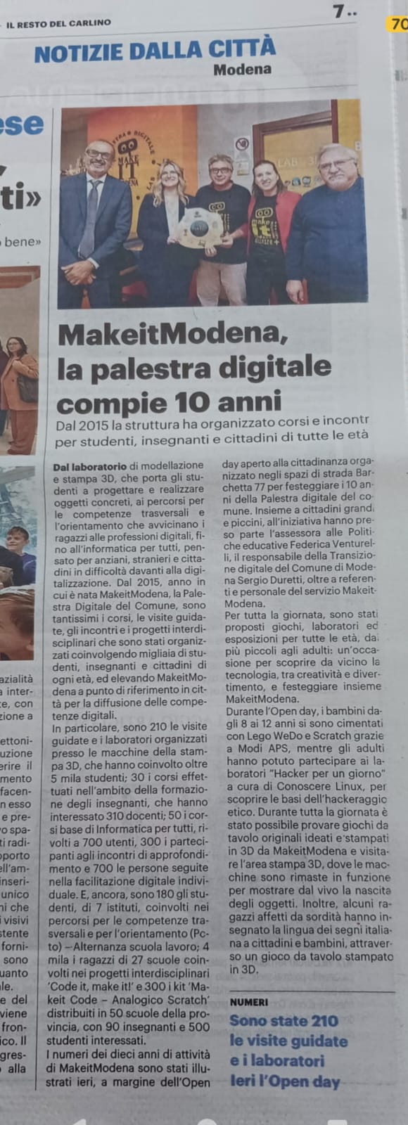 foto articolo giornale
