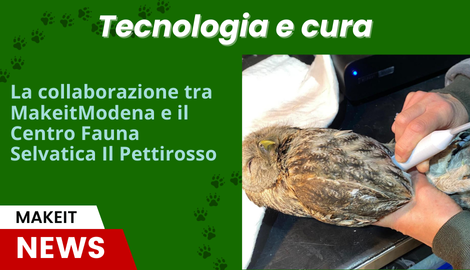 Tecnologia e cura: la collaborazione tra MakeitModena e il Centro Fauna Selvatica Il Pettirosso