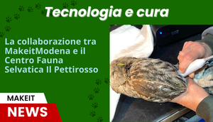 Tecnologia e cura: la collaborazione tra MakeitModena e il Centro Fauna Selvatica Il Pettirosso